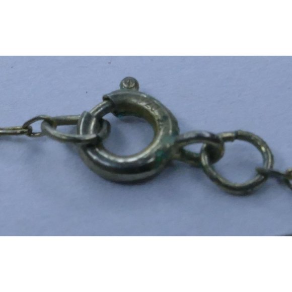 Vintage Heart Shaped Locket With Engraved Design & Initial Gold On Sterling Silv - Picture 8 of 8